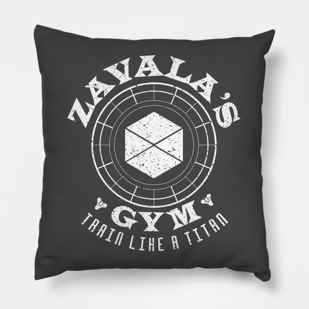 Destiny Titan gym shirt Pillow by nerd wood designs