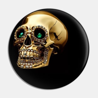 Golden Skull . Pin