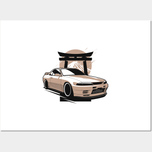 Nissan Skyline R32 Drifting Drift Car Poster Print -  Portugal