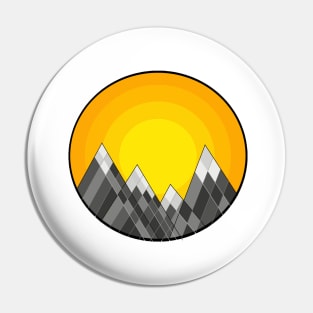 Sun set mountain Pin