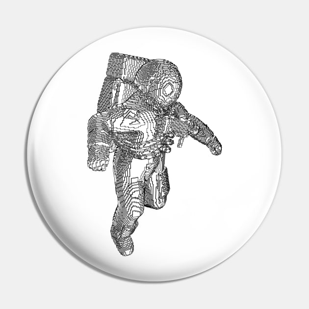 Astronaut voxel Pin by gblackid