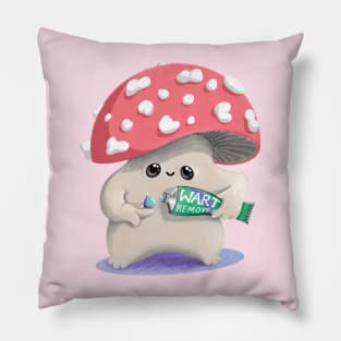 ‘Shroom Serum’ - cute mushroom medication Pillow