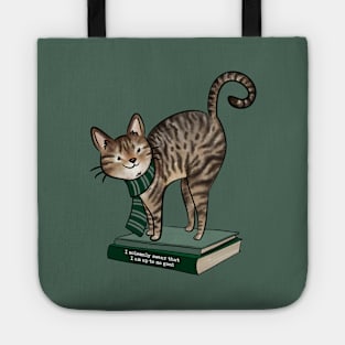 HP Green House Cat, Books and Quote Tote