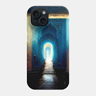 Beamed by blue light through the gateway of your eyes Phone Case