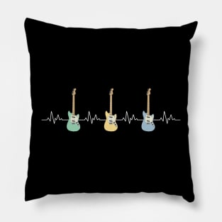 Heartbeat Maple Neck Electric Guitars Pillow