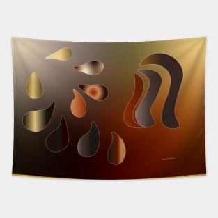 gradient drops and swooshes Tapestry