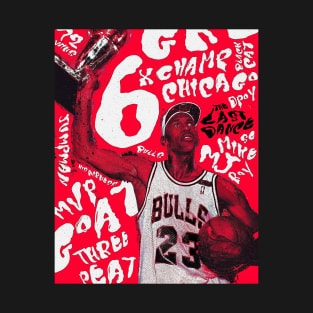 BASKETBALLART - MJ THREE PEAT T-Shirt