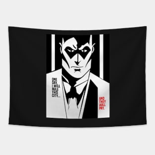 Comic Book Villain Origin Tapestry