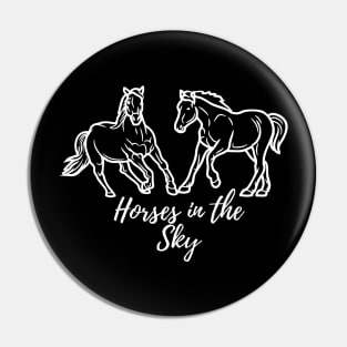 Horses in the sky Pin