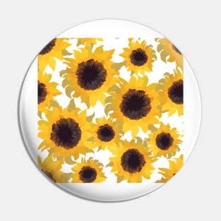 Sunflower Canvas Pin
