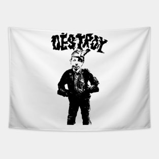 Destroy t shirt punk hardcore Tapestry