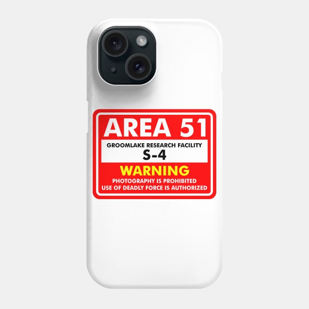 Area 51 Sign Phone Case by Blade Runner Thoughts