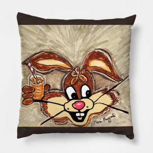 Nestle Chocolate Milk Quik Bunny Pillow