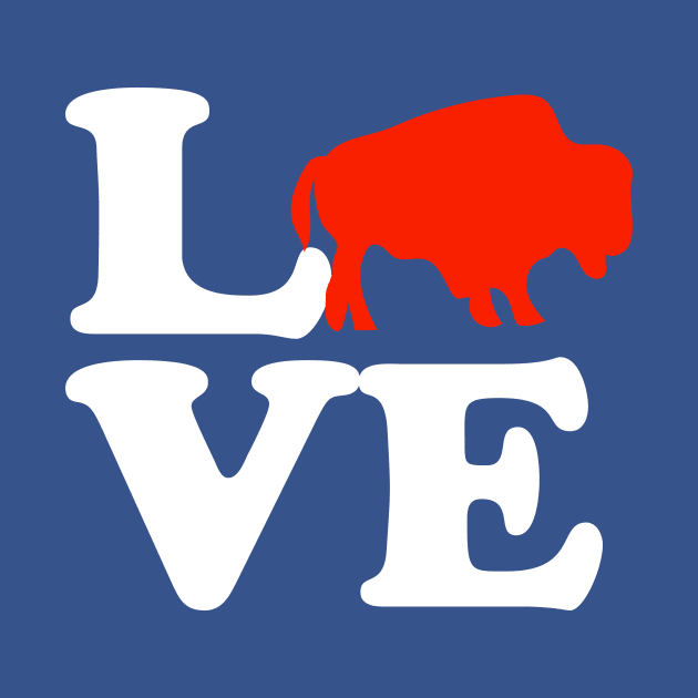 Wild American Bison Buffalo Valentines Day Love by PodDesignShop