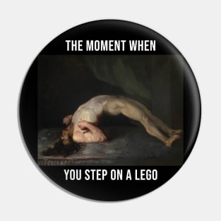 Classic Art Medieval Lego Funny Spinoff Design Pin