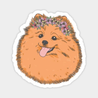 good girl - pomeranian dog Magnet