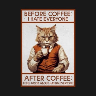 Before And After Coffee T-Shirt