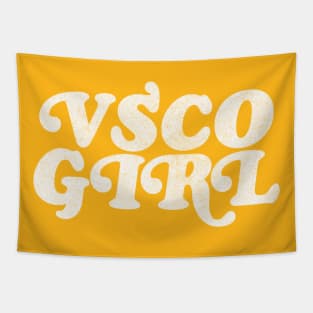 VSCO GIRL / Retro Typography Design Tapestry