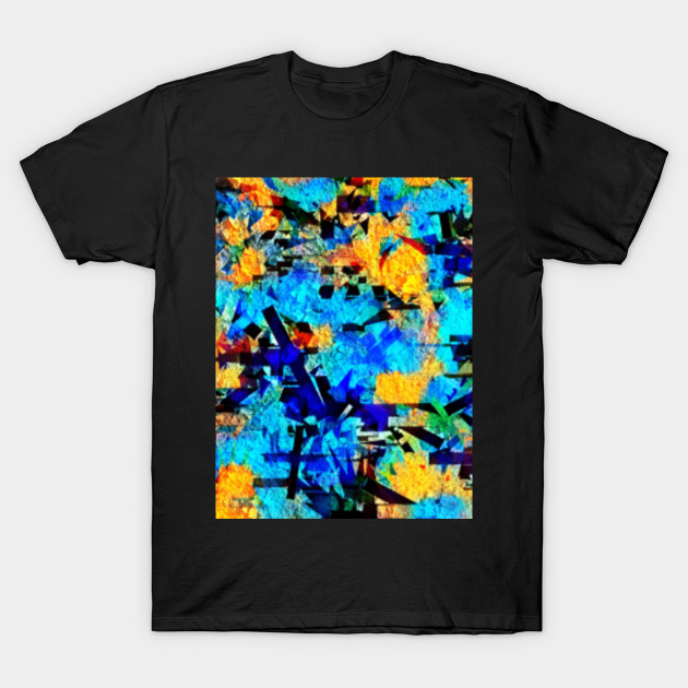 All In The Mix Abstract Design Colourful Artwork T Shirt