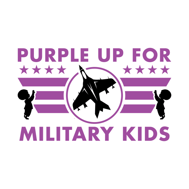 Purple up for Military Kids and Month Of The Military Child by DesignergiftsCie