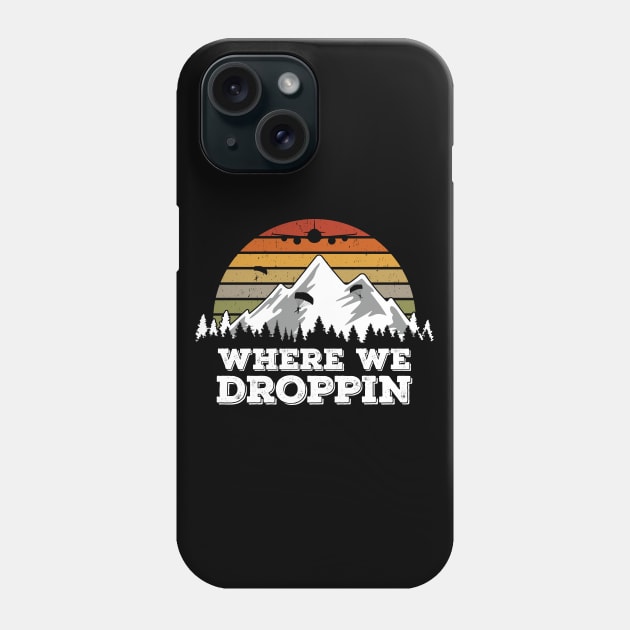 Where We Droppin, Gift Idea for Video Game Players Phone Case by Zen Cosmos Official