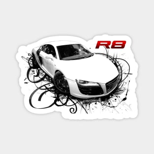 Audi R8 in swirls Magnet