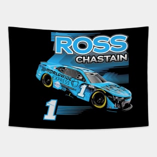 Ross Chastain Black Car Tapestry