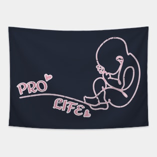 Pro Life Baby Tapestry