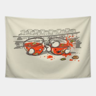 Raging Punch Bowls Tapestry
