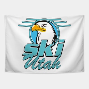 Golden Eagle Ski Utah Logo Tapestry