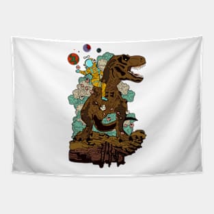 DINOSAUR STRENGTH TAROT Tapestry