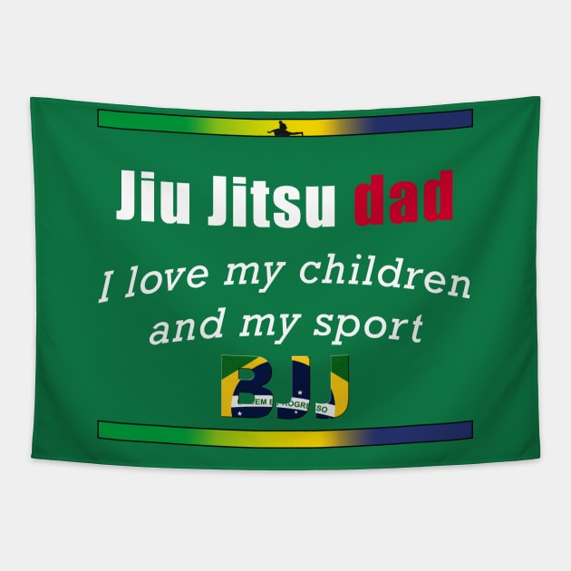 Jiu Jitsu dad Tapestry by OnuM2018