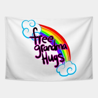 Free Grandma Hugs Tapestry