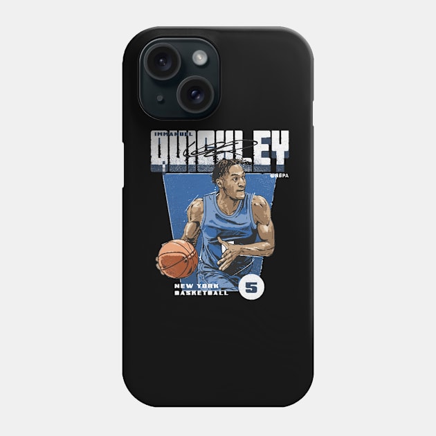 Immanuel Quickley New York Premiere Phone Case by Buya_Hamkac