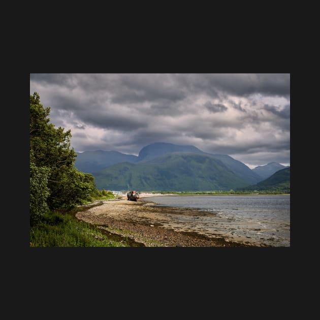 Shipwreck on the Shore of Loch Linhe by GrahamPrentice