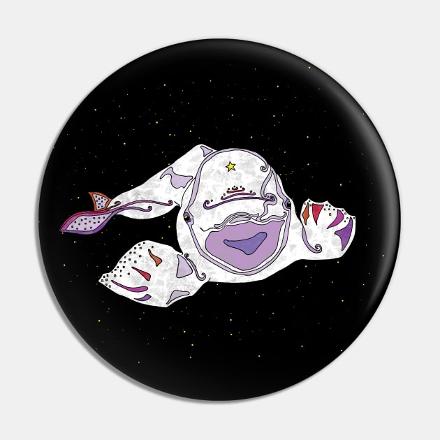 Star Beluga Pin by pelibeli