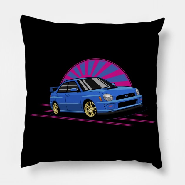 Impreza II Pillow by AutomotiveArt