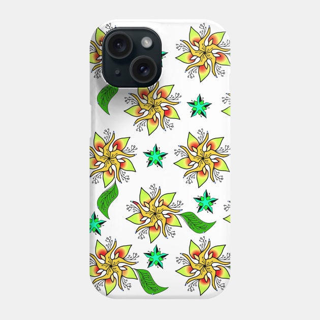 Floral pattern 1 Phone Case by jen28