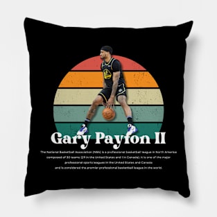 Gary Payton II Vintage V1 Pillow