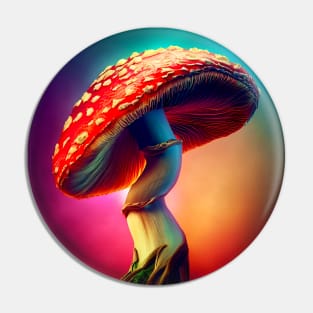 Mushroom Original Fantasy Art Pin