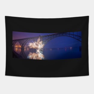 Newport Oregon Panorama Tapestry