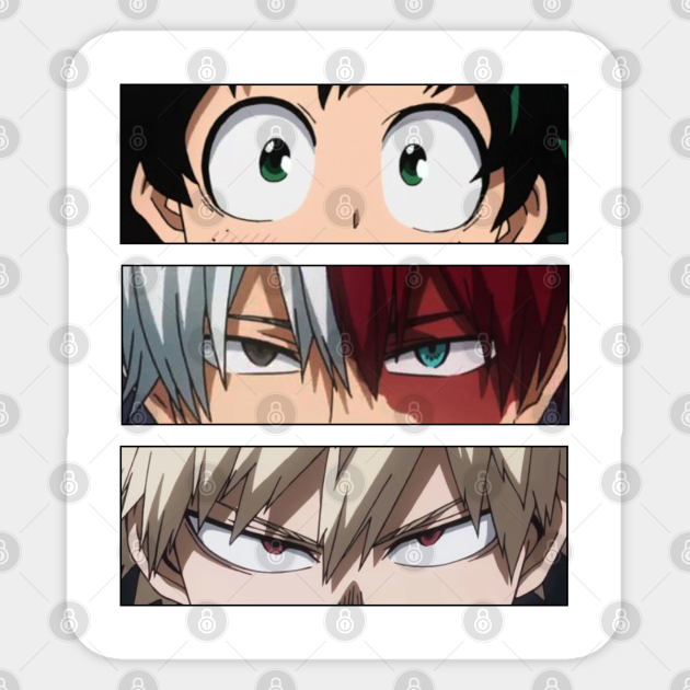 My Hero Academia My Hero Academia Sticker Teepublic Say there's a scenario in which deku, todoroki, and bakugou all have to fight to the death for some reason. my hero academia