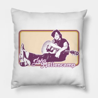 John Mellencamp // Retro Fan Art Design Pillow