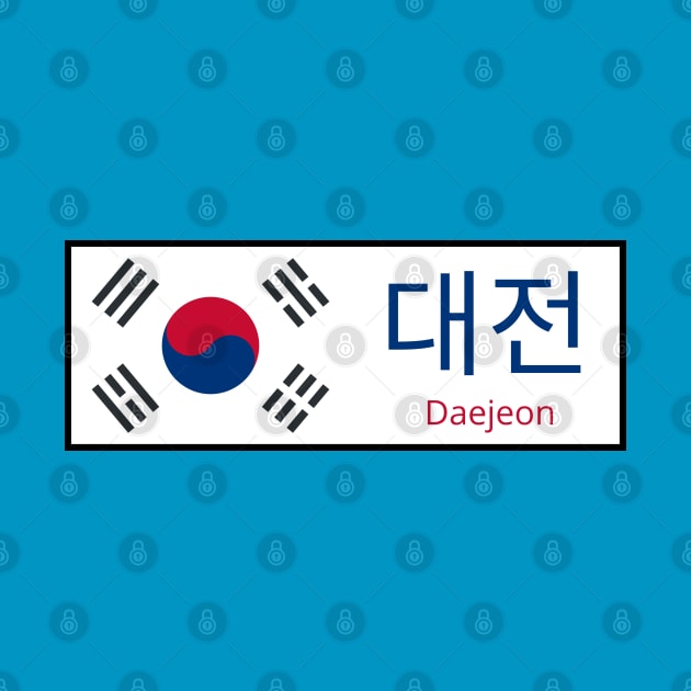 Daejeon City in South Korean Flag written in Hangul by aybe7elf