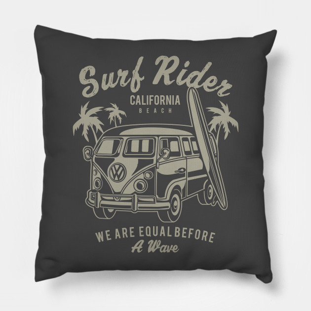 Surf Rider California Beach Vw Van Vintage Design