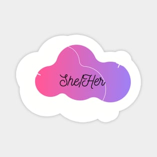 She / Her Pronouns Magnet