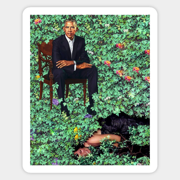 Barack Obama Painting President Sticker Teepublic