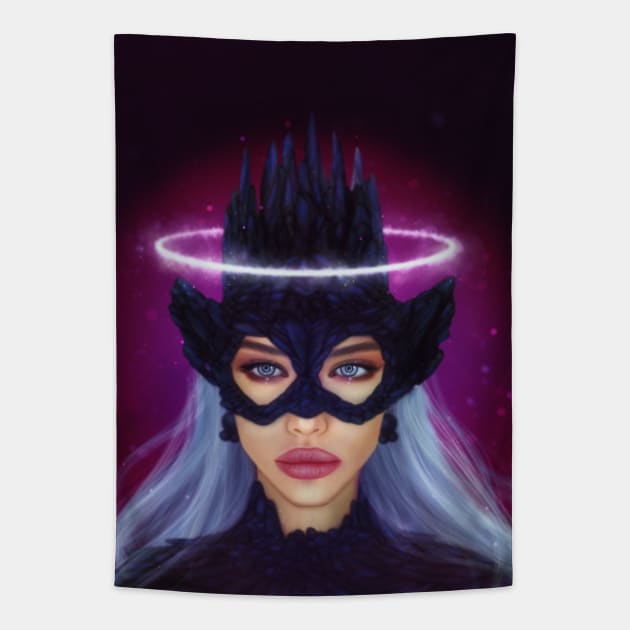 Raven Queen Tapestry by Purplehate