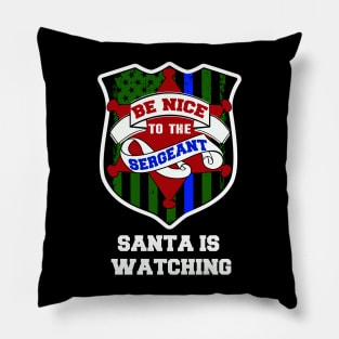 thin blue line christmas police gift Pillow