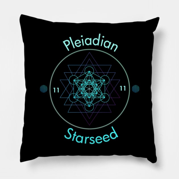 Pleiadian Starseed Ascension Pillow by Bluepress